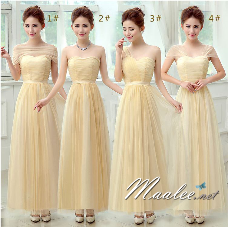 พร้อมส่ง ชุดราตรียาว แบบ C ไหล่เดียว อกจับจีบตีเกล็ด ผ้าคาดเอววาติน กระโปรงตาข่าย (จับสม๊อกด้านหลัง)