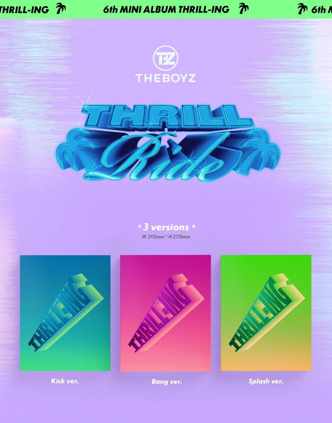 อัลบั้ม THE BOYZ - Mini Album Vol.6 [THRILL-ING]