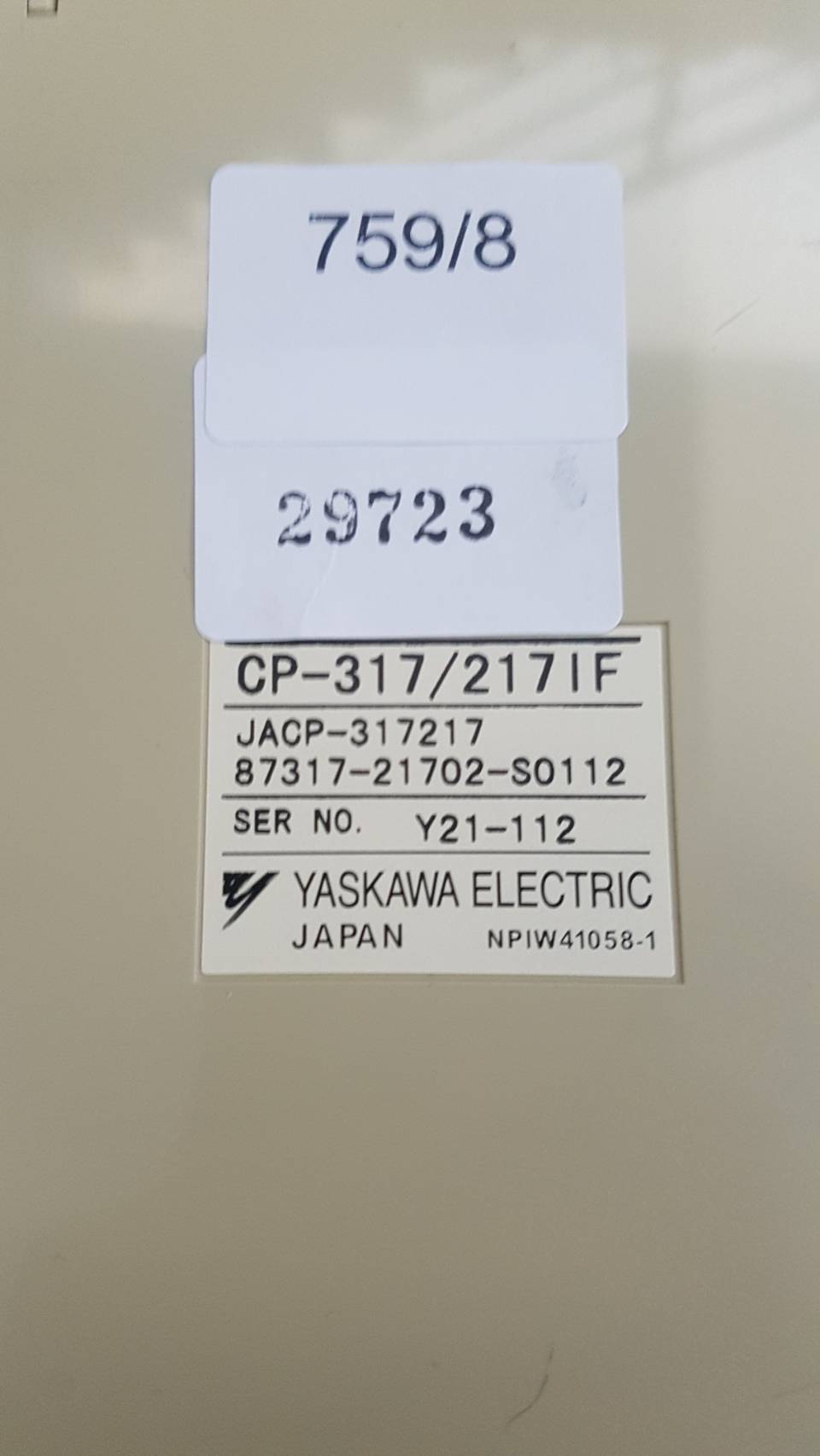 JACP-317217 PLC " YASKAWA "