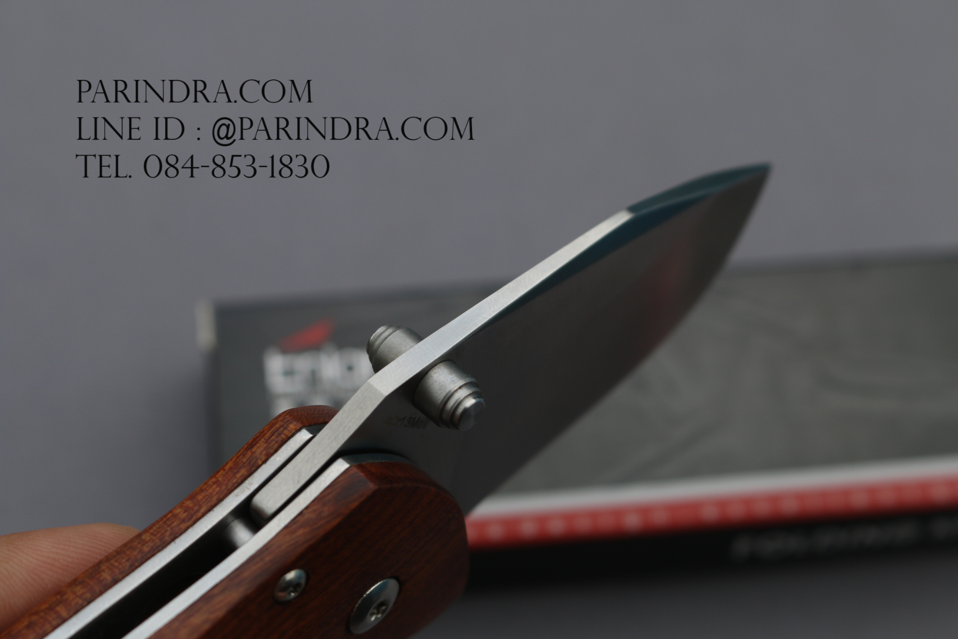 มีดพับ Enlan M027 ด้ามไม้ ใบมีดหนาๆ (ของแท้100%)