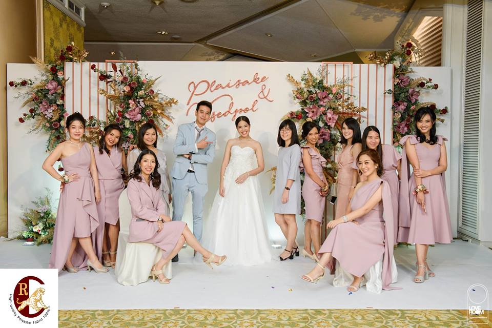 ชุดเพื่อนเจ้าสาว spandex 350 เบอร์ 24