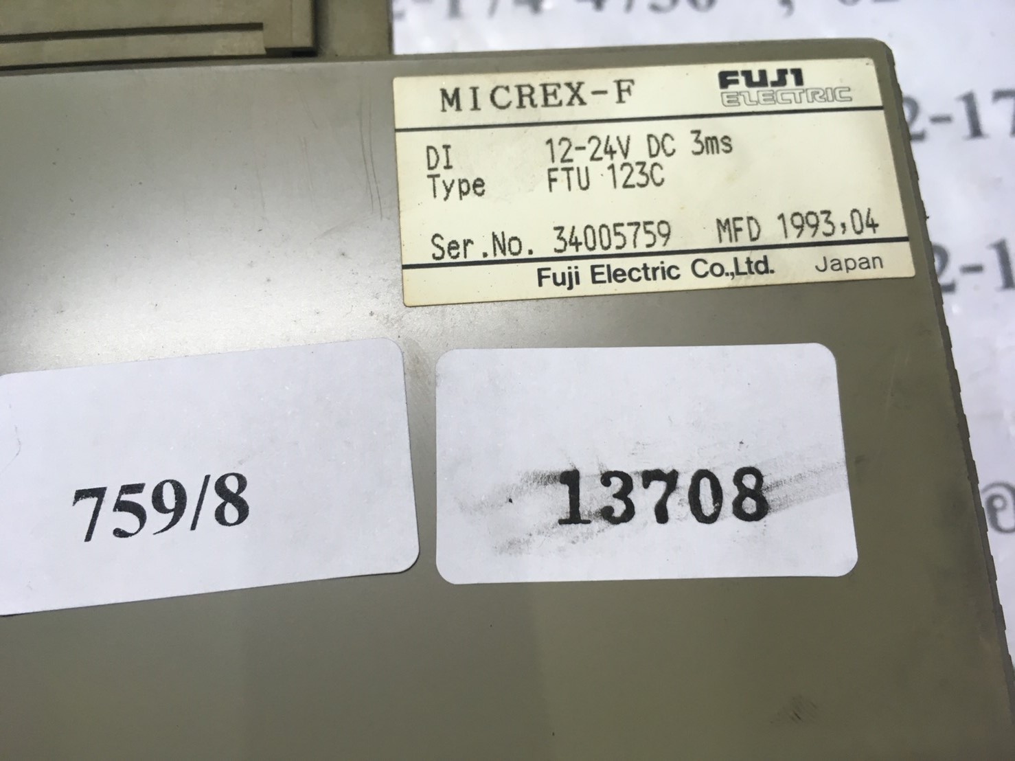 PLC " FUJI " รุ่น FTU 123C