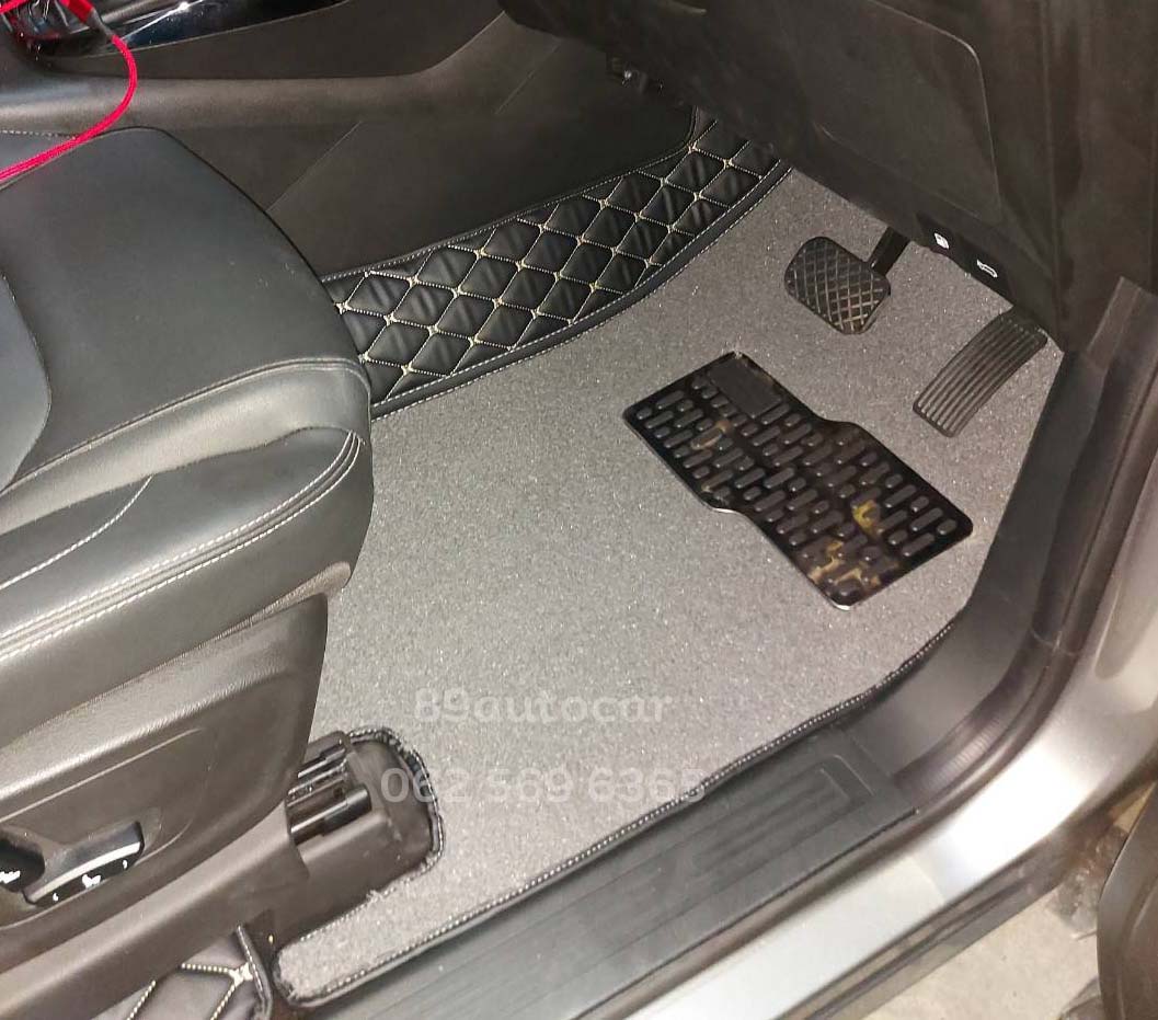 ขายพรมรถยนต์ Chevrolet Cabtiva 2020 ปูพรม8ดี สีดำด้ายทอง เย็บติด ไวนิลเทา