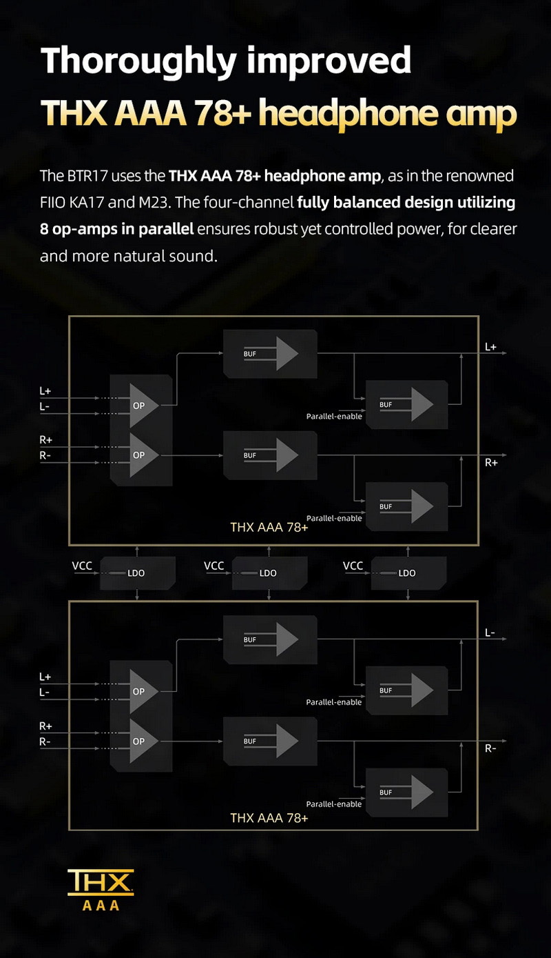 FiiO BTR17 Bluetooth DAC/AMP พกพาชิป ES9069x2+THX AAA 78+ x2 รองรับ MQA Dual Hi-Res ประกันศูนย์ไทย
