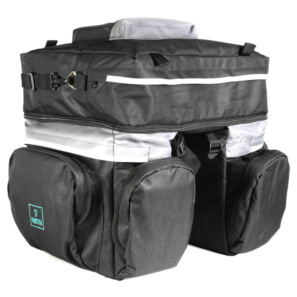 B101 กระเป๋าทัวร์ริ่งคิงไซส์เบสิค ถอดแยกได้ / BASIC DETACHABLE Rear Pannier Bags
