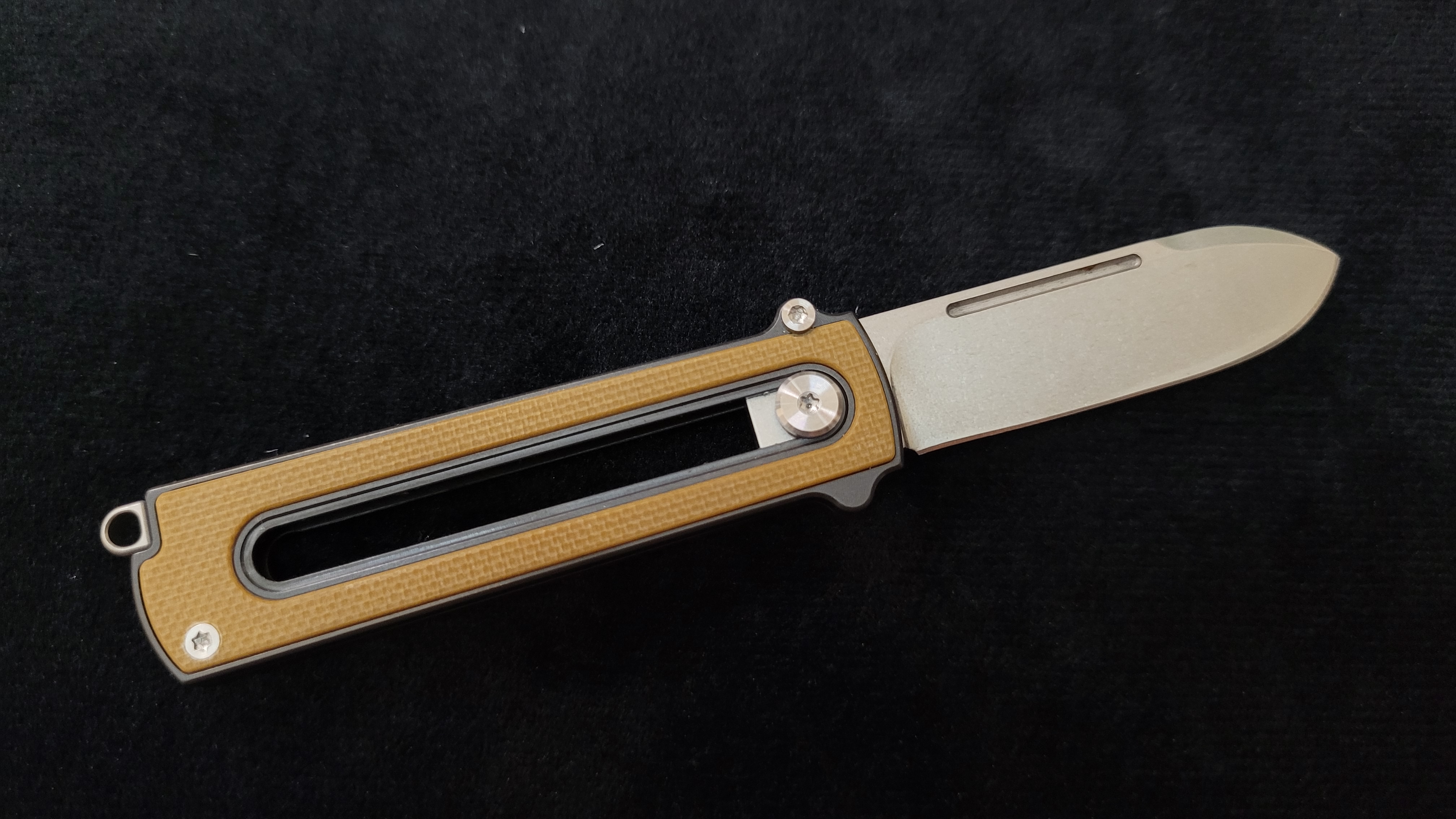 Zr BarloX with M390 Blade-for a short time Dealer's Cost Yellow Stonewash Blade