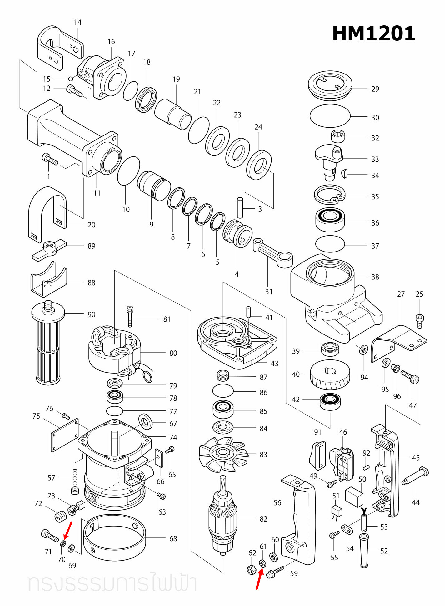 SPRING WASHER 6 Maktec มาคเทค MT560, MT580, MT583, Makita มากีต้า 2414, 2414NB, 4100NB, 4100NH, 4100NH2, 5103N, 5201N, 5401N, 5900B, N5900B Pn.942151-2 (แท้) ## (*)