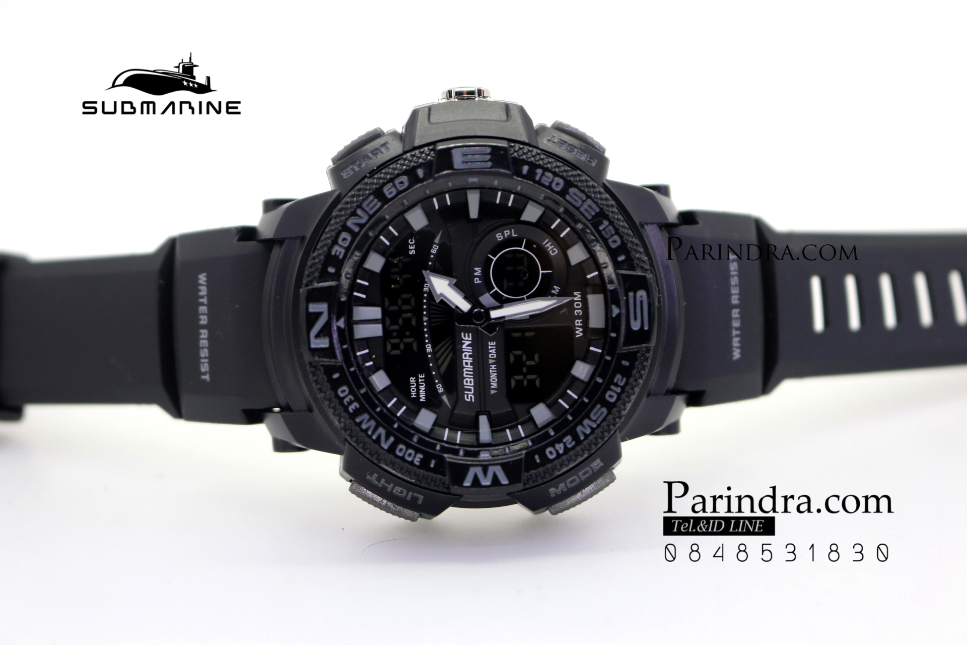 นาฬิกา US submarine Adventure Protector รุ่น TP3184M สีดำ-เทา จอดำ