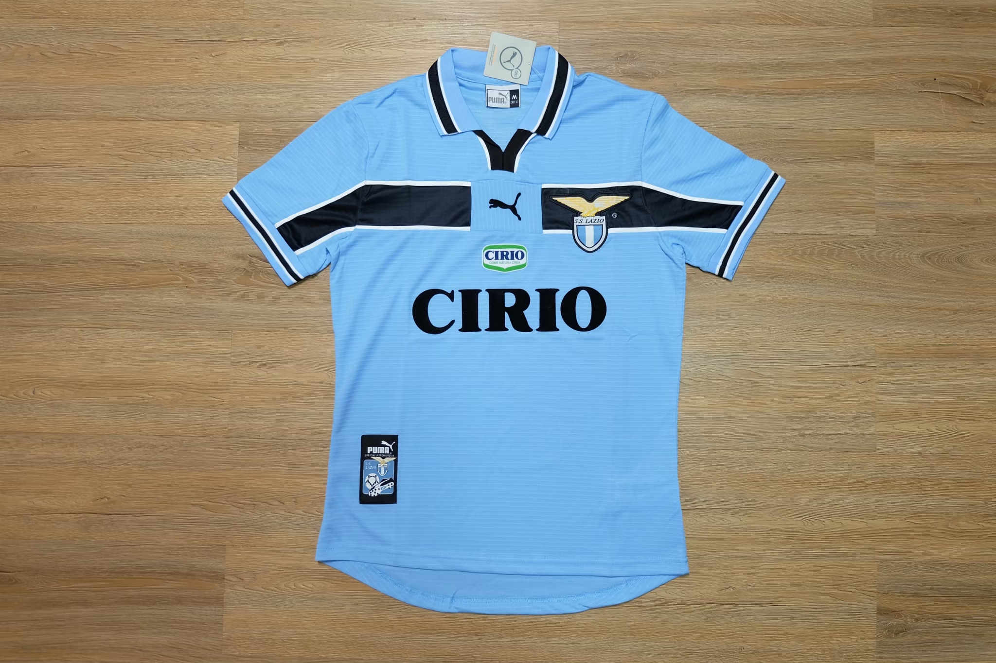 Lazio 1998/99 Home Vintage Jersey เสื้อบอลลาซิโอย้อนยุค เสื้อลาซิโอย้อนยุค Lazio Cirio Puma
