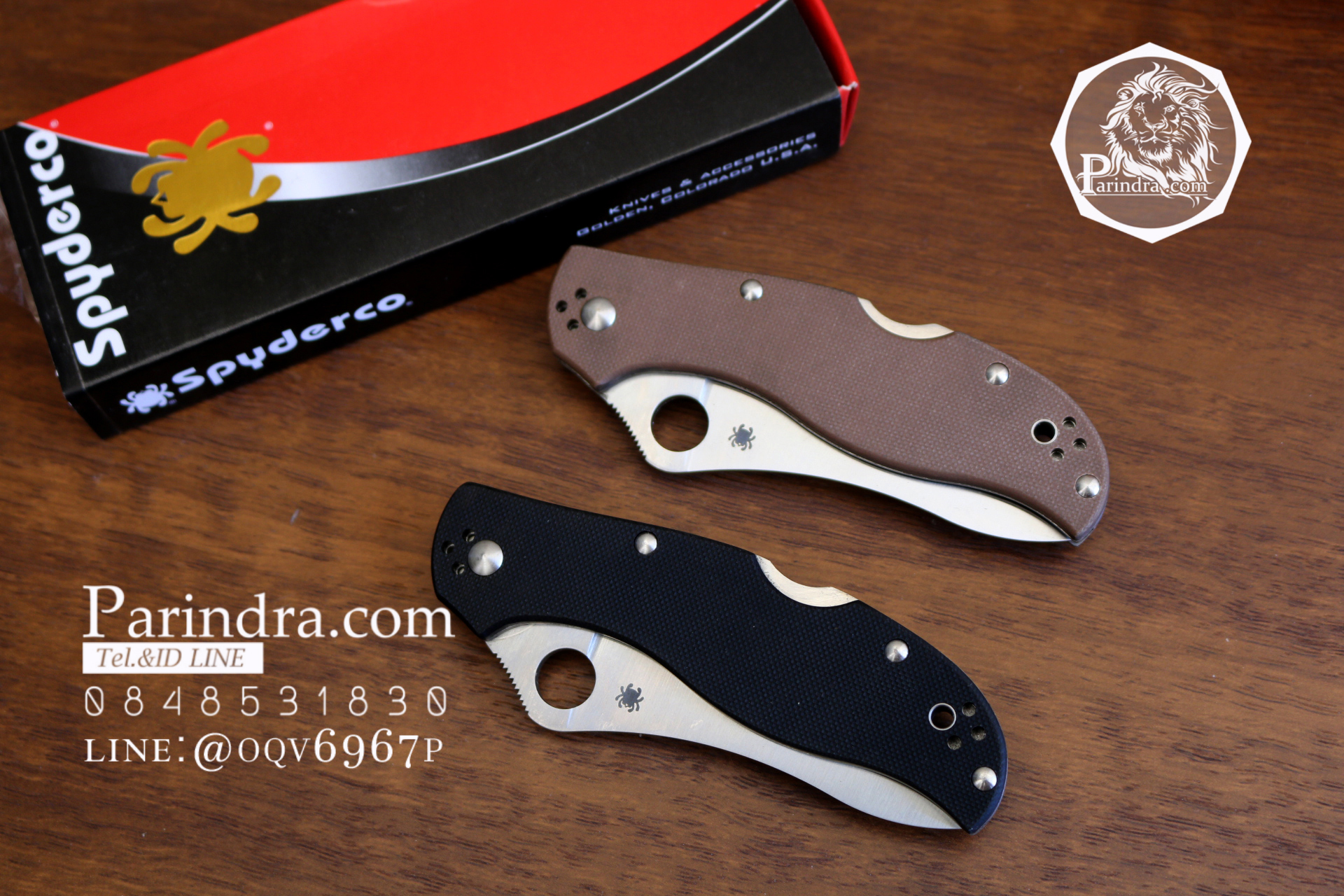 มีดพับ Spyderco รุ่น ZDP-189 ด้าม G10 สีดำสนิท คมกริบ ขนาด 8 นิ้ว (OEM) A++