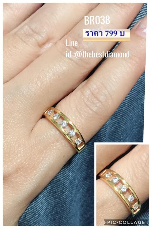 BR038RD+++แหวนแถวแบบโปร่ง+++โดนใจทุกวัย ทันสมัย ดีไซน์สวยเก๋ ดูโปร่งดีค่ะ
