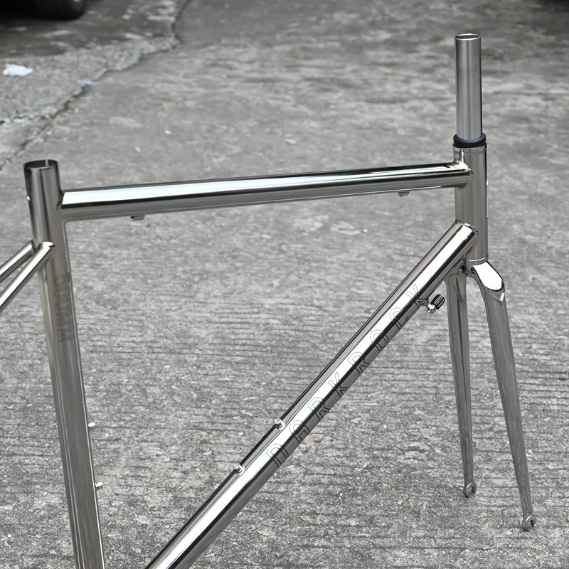 DARKROCK 702 Road Bike Frame with Fork, Cr-Mo Steel 4130 bicycle frame 700C steel frame