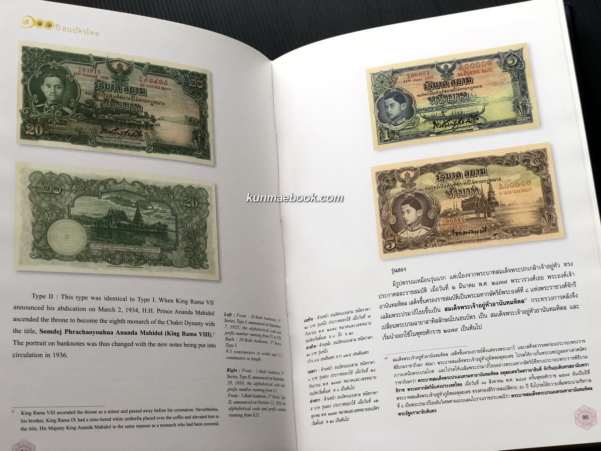 ๑๐๐ ปี ธนบัตรไทย ๒๔๔๕ - ๒๕๔๕ : Centenary of Thai banknote 1902 - 2002