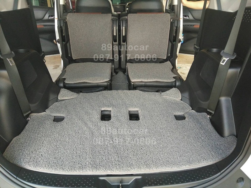 พรมปูพื้นรถยนต์ Toyota Sienta ไวนิลสีเทาขอบเทา