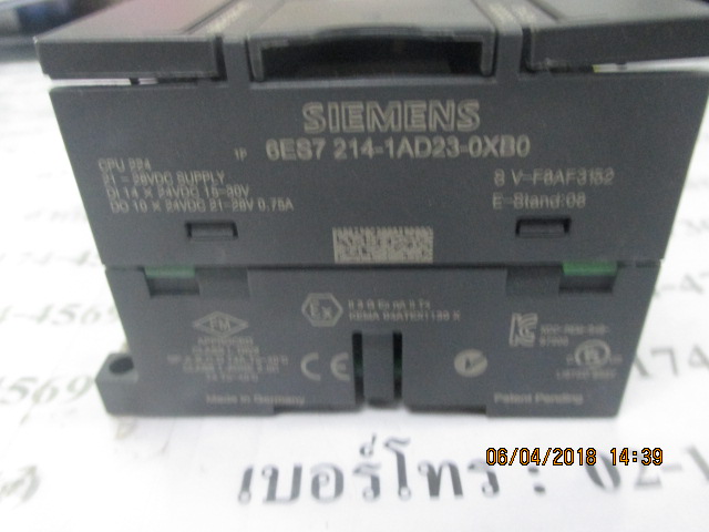 PLC “ SIEMENS ” รุ่น 6ES7 214-1AD23-0XB