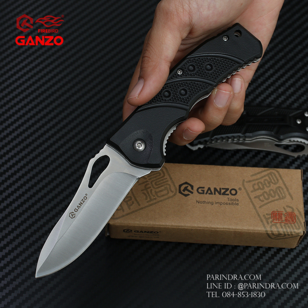 มีดพับ Ganzo กานโซ่ รุ่น Ganzo G619 ด้ามสีดำ ของแท้ 100%