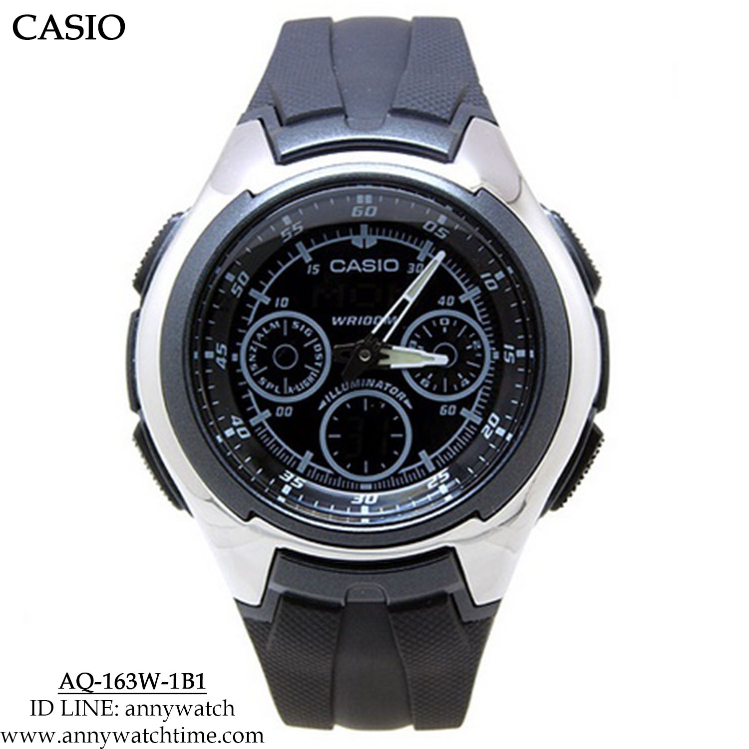 CASIO AQ-163W-1B1