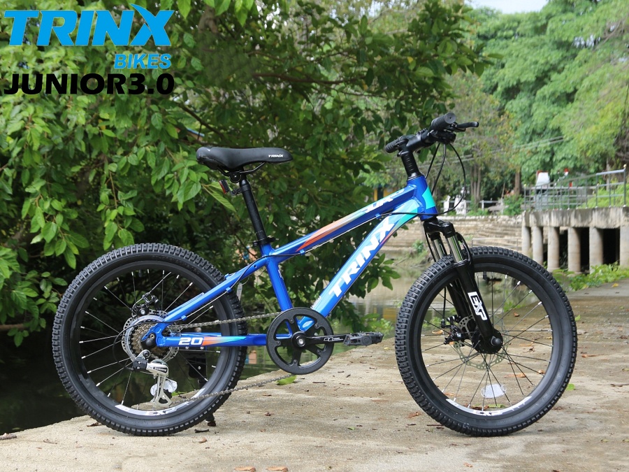 จักรยานเสือภูเขา TRINX JUNIOR 3.0,7 สปีด วงล้อ 20 นิ้ว เฟรมอลู, TRINX MY2022