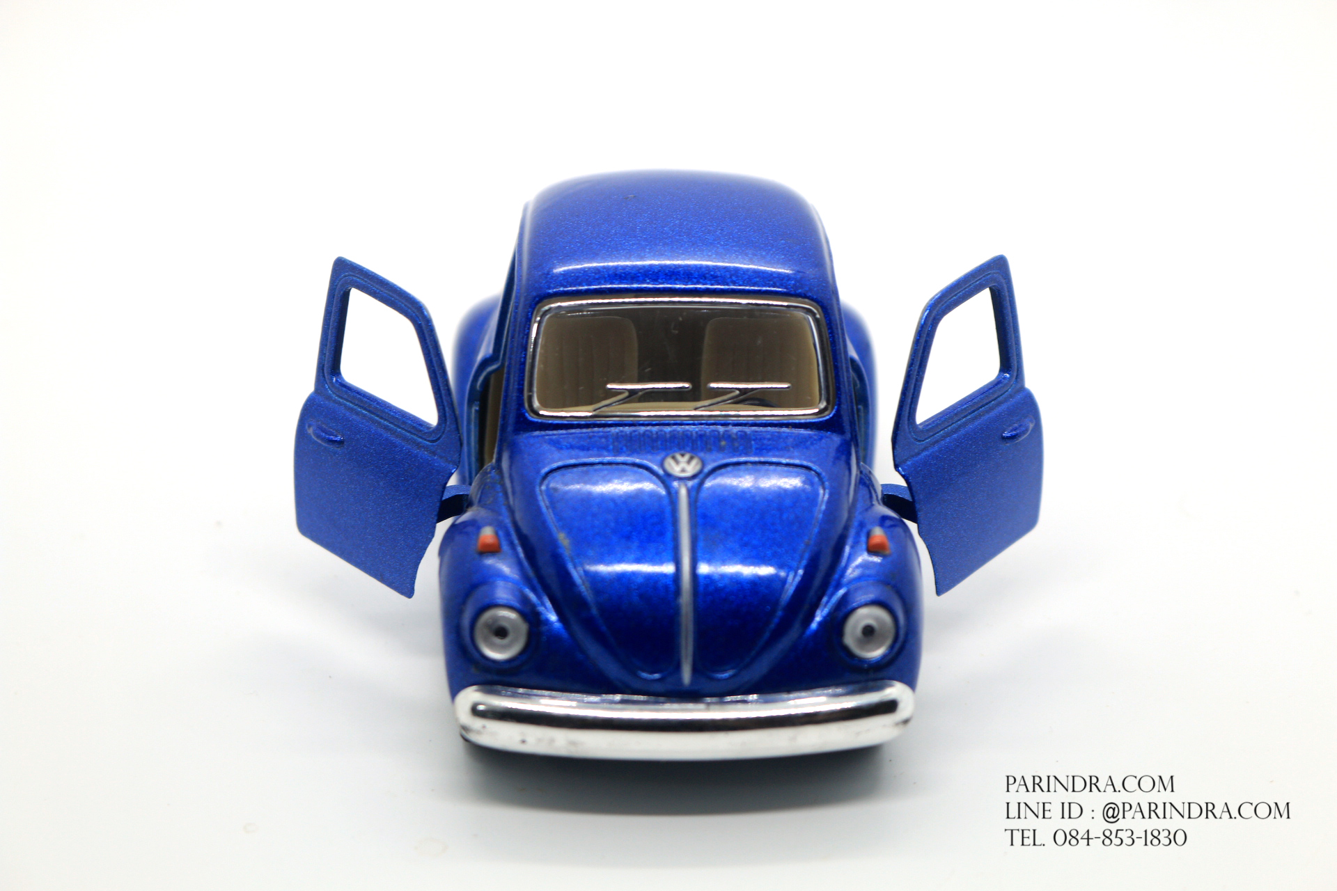 โมเดลรถเหล็ก รถเต่า Volkswagen 1967 ย่อส่วน Short Body สีน้ำเงิน
