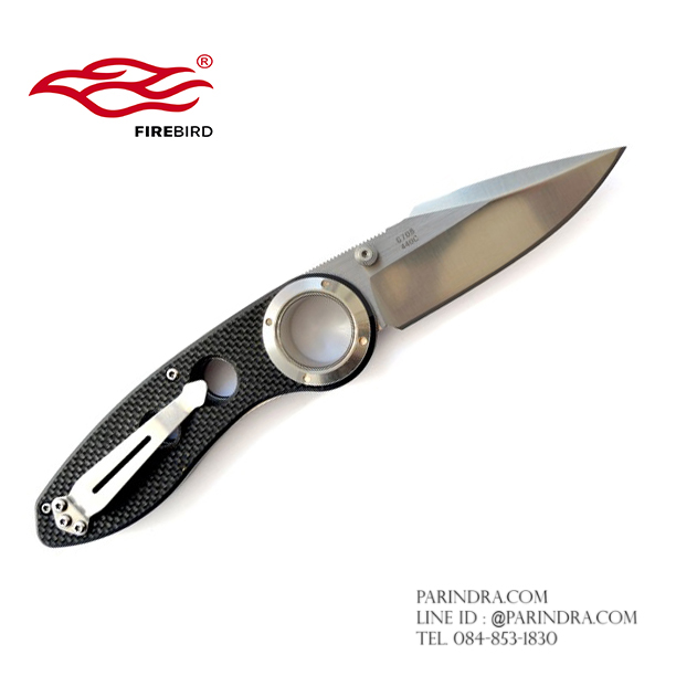 มีดพับ Ganzo กานโซ่ รุ่น Ganzo F708 ด้ามสีดำ ของแท้ 100%