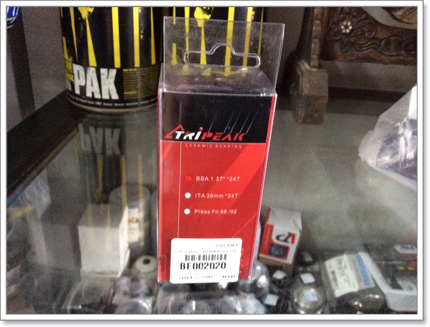 กระโหลก BSA1.37" 24T ,TRIPEAK CERAMIC IB24-SHCBRM(RED),SHCBBM(BLACK)