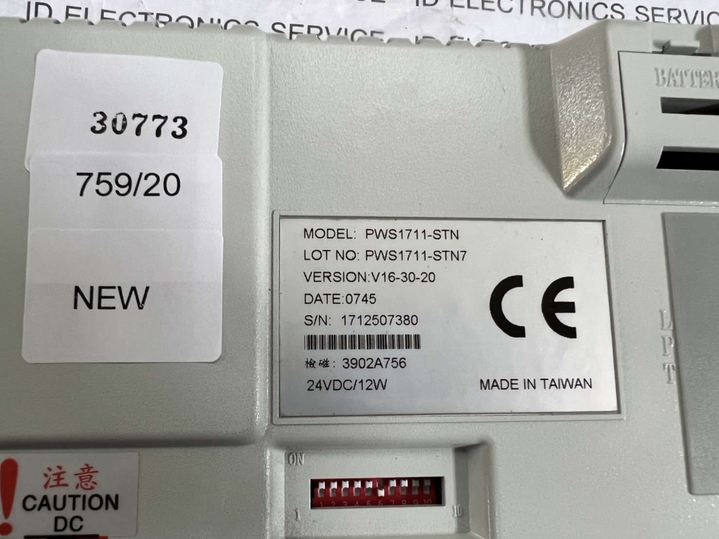 PWS1711-STN LCD TOUCH SCREEN " HITECH "