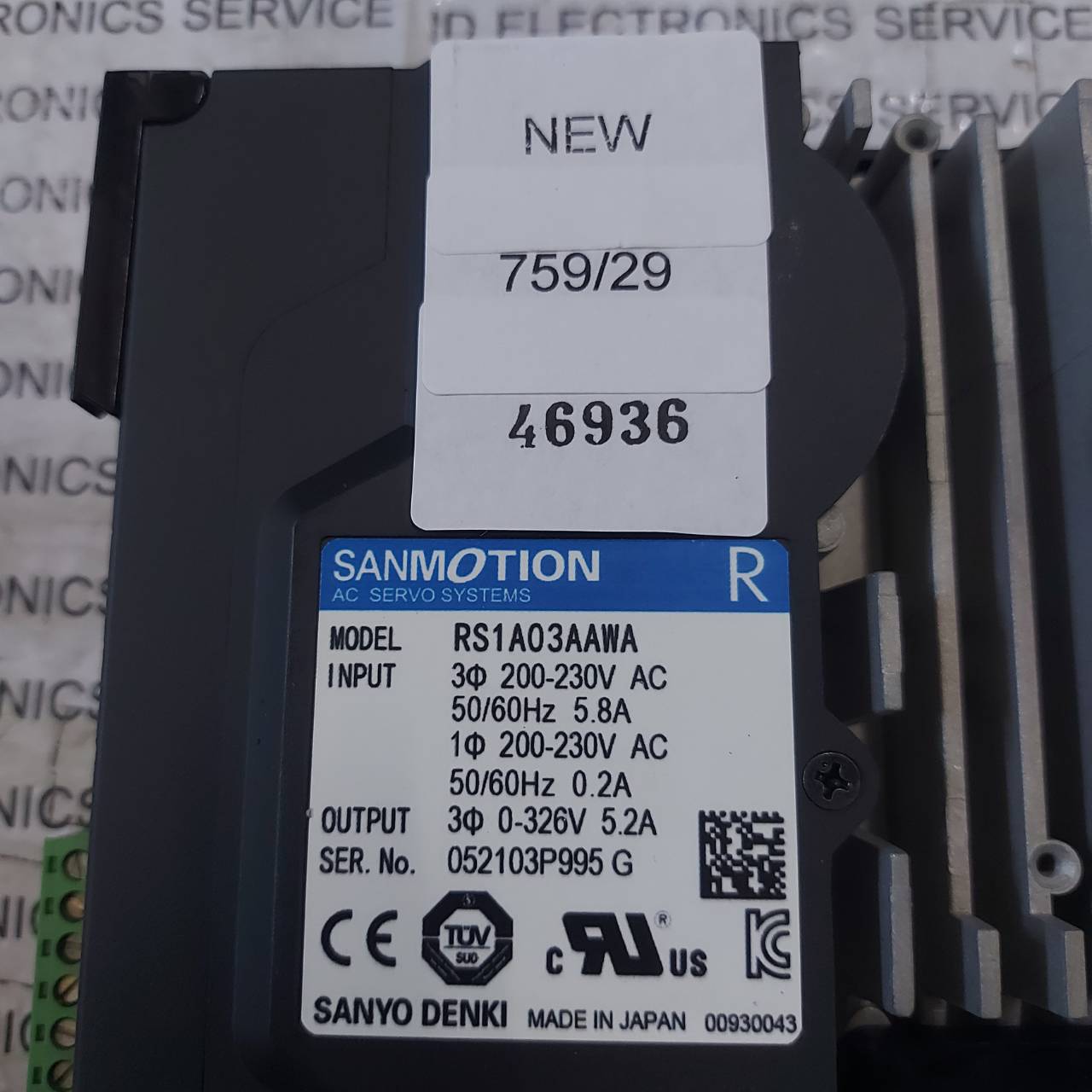 RS1A03AAWA SERVO DRIVE " SANYO DENKI "