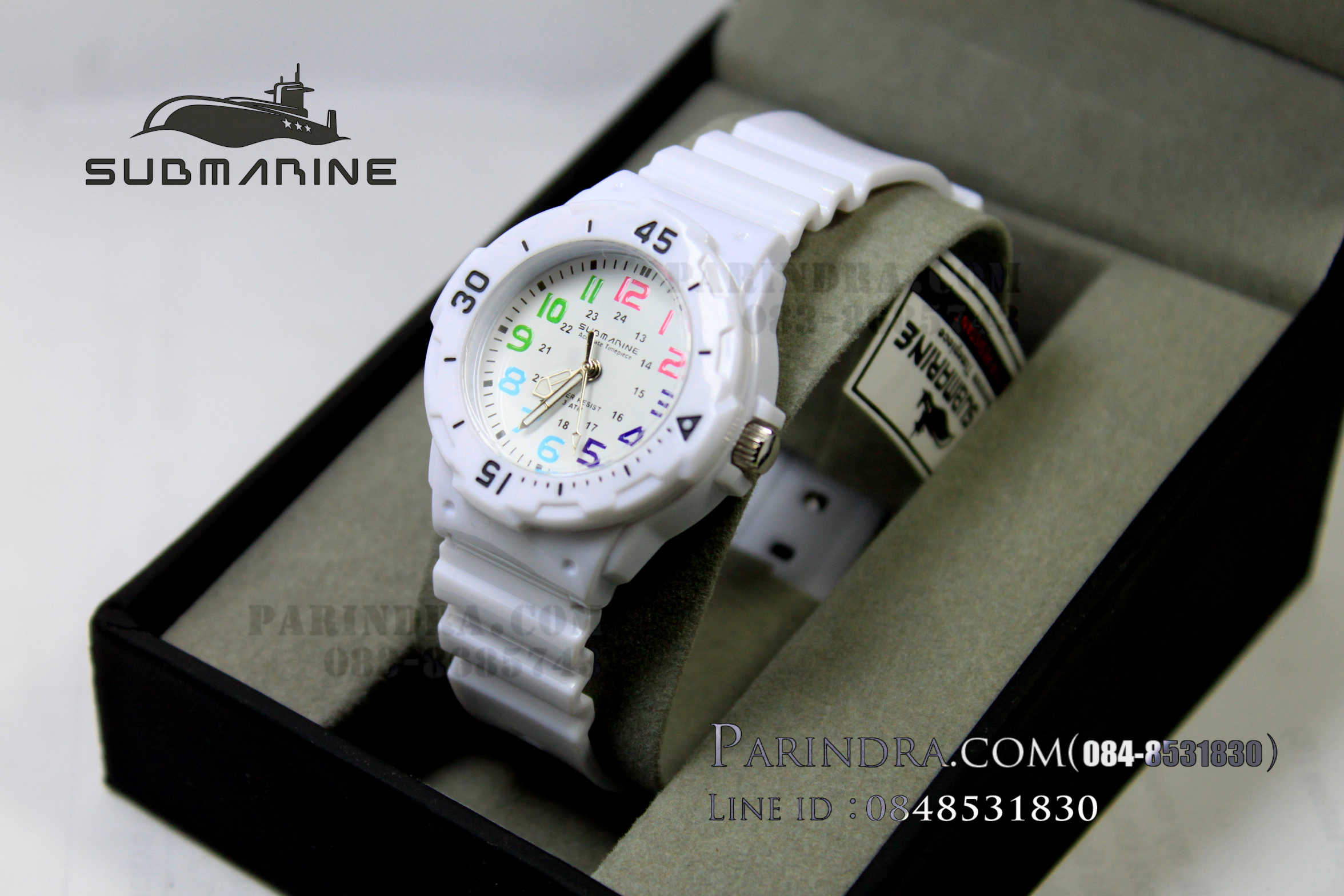 นาฬิกา US submarine Standard TP2108L สีขาวล้วน