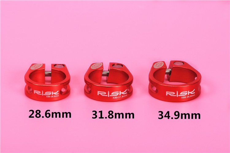 รัดหลักอาน RISK alloy Bolt Seatpost Clamp มีแต่ 31.8 (แบบยึดน็อต) K89