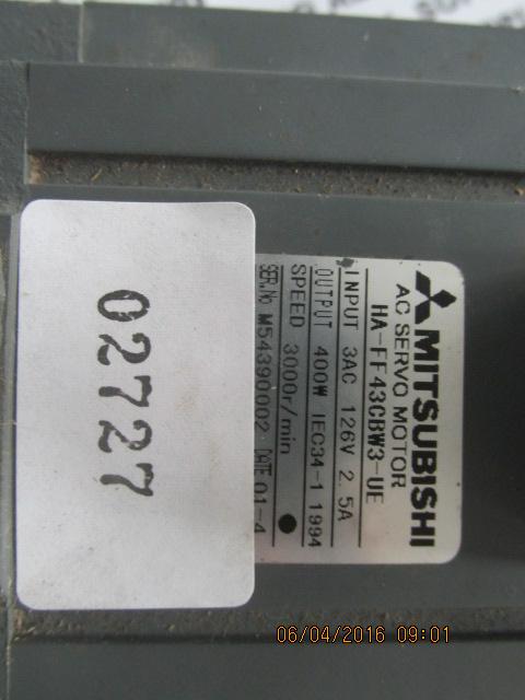 SERVO MOTOR “ MITSUBISHI ” รุ่น HA-FF43CBW3-UE