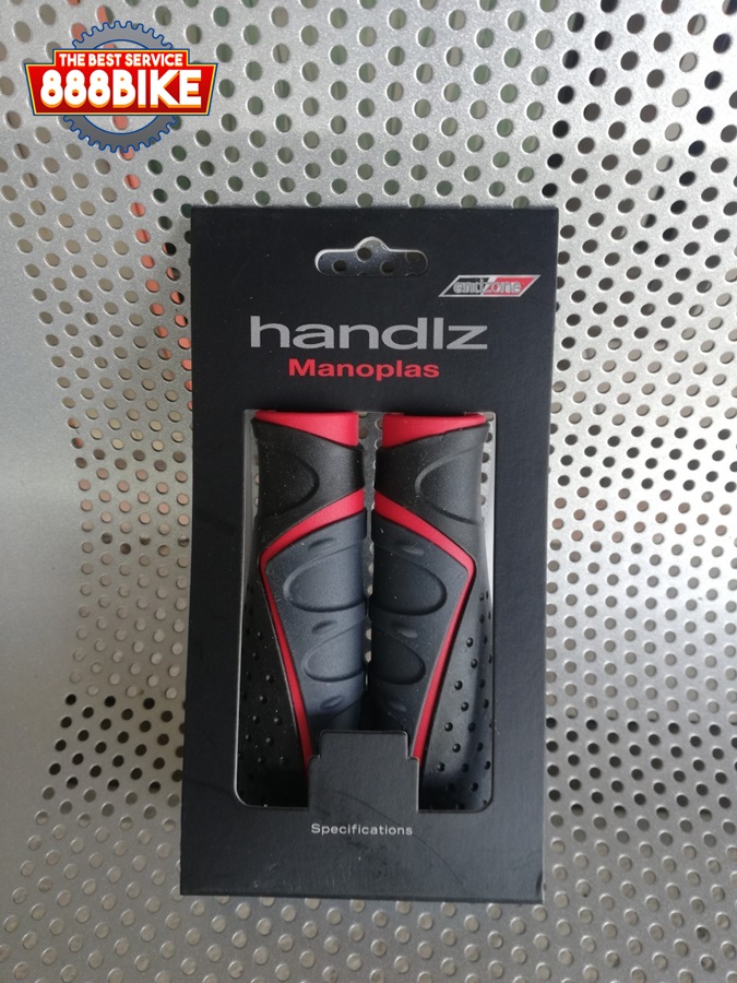 ENDZONE ปลอกแฮนด์ รุ่นปลายป่อง สีดำ/แดง และ สีดำ