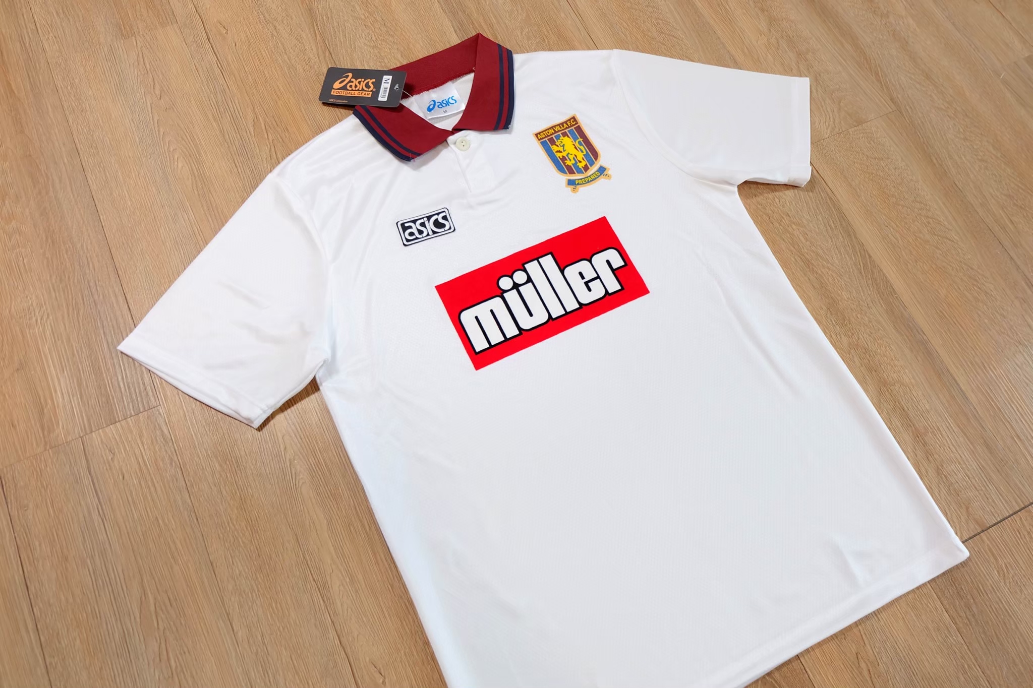 Aston Villa 1994/95 Vintage Jersey เสื้อฟุตบอลแอสตันวิลล่าย้อนยุค Muller