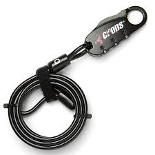 สายล็อครหัส CROPS Cable Lock Password 4X1800 CP-SPD07