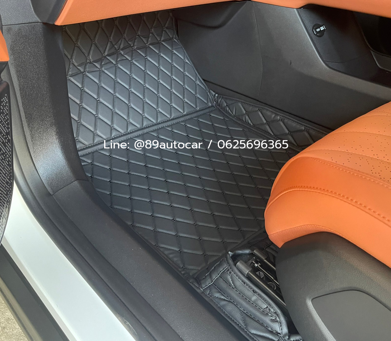 พรมรถยนต์ Changan Deepal S07 เอสโอเซเว่น ปูพรม6D สีดำด้ายดำ 8 ชิ้น