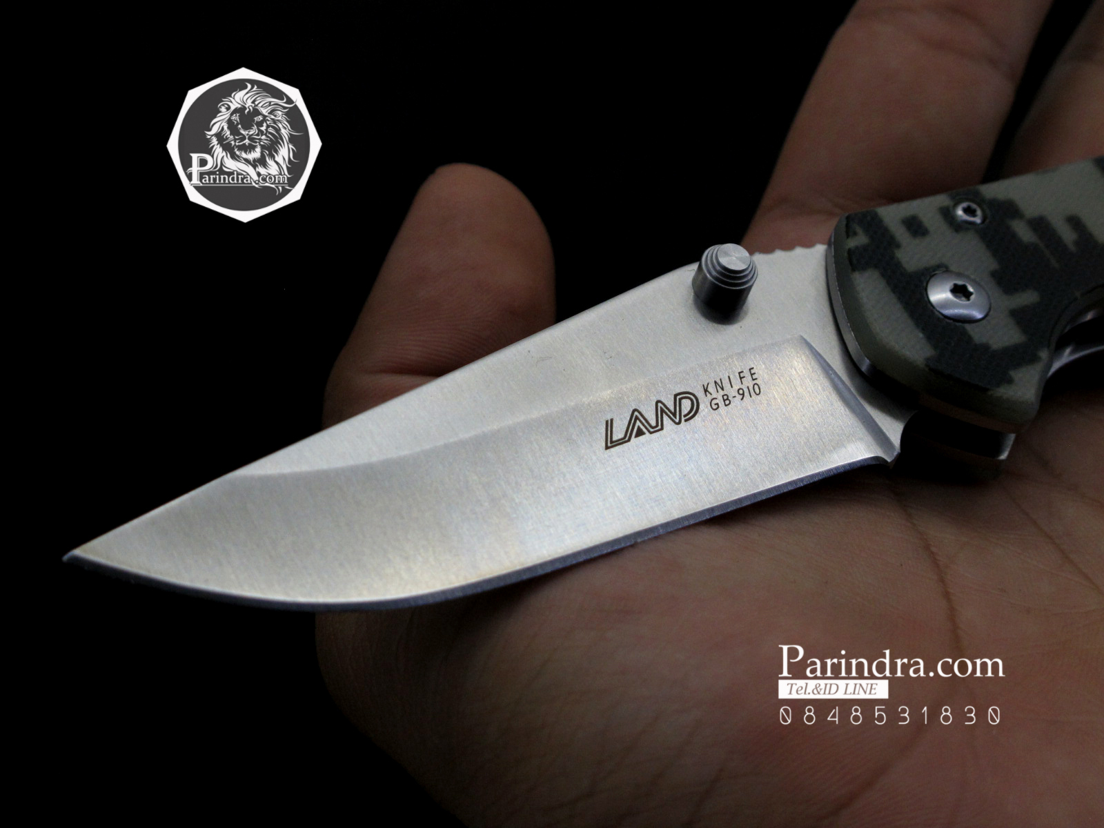 มีดพับ Land Knife GB9-910 ด้ามลายพรางทหาร (ของแท้) สวยงาม แกร่ง ทนทาน