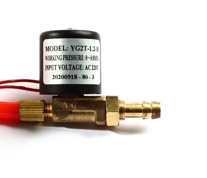 วาล์วเปิด-ปิดก๊าซ 220V ตู้เชื่อม เคที แม็กซ์ เวลด์ รุ่น TIG160, 200 Pn.M022-B10002 (แท้) ##