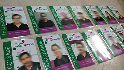 ตัวอย่างการ์ดพนักงาน การ์ดรายชื่อสมาชิก