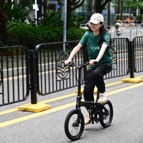 Lidrop Happy Pet จักรยานพับ เฟรมคาร์บอน ล้อขนาด 16 นิ้ว | Shuntai SENSAH 5 สปีด น้ำหนักเบา 7.8 กก. | รุ่น Pro