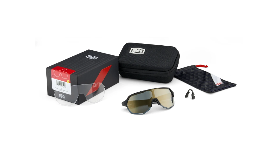 แว่นตา 100% S2® SE BORA - hansgrohe Team White HiPER® เลนส์สีเงิน + เลนส์ใส