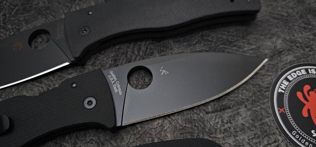 Spyderco Bodacious Compression Lock Knife Black G-10 Black DLC