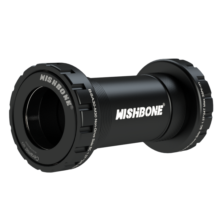 กะโหลก WISHBONE BSA68 Ceramic | Shimano HT2 / SRAM GXP / DUB Compatible | เฟรมมาตรฐาน 1.37"x24T x 68mm | น้ำหนักเบา 94–118 กรัม | รับประกัน 2 ปี