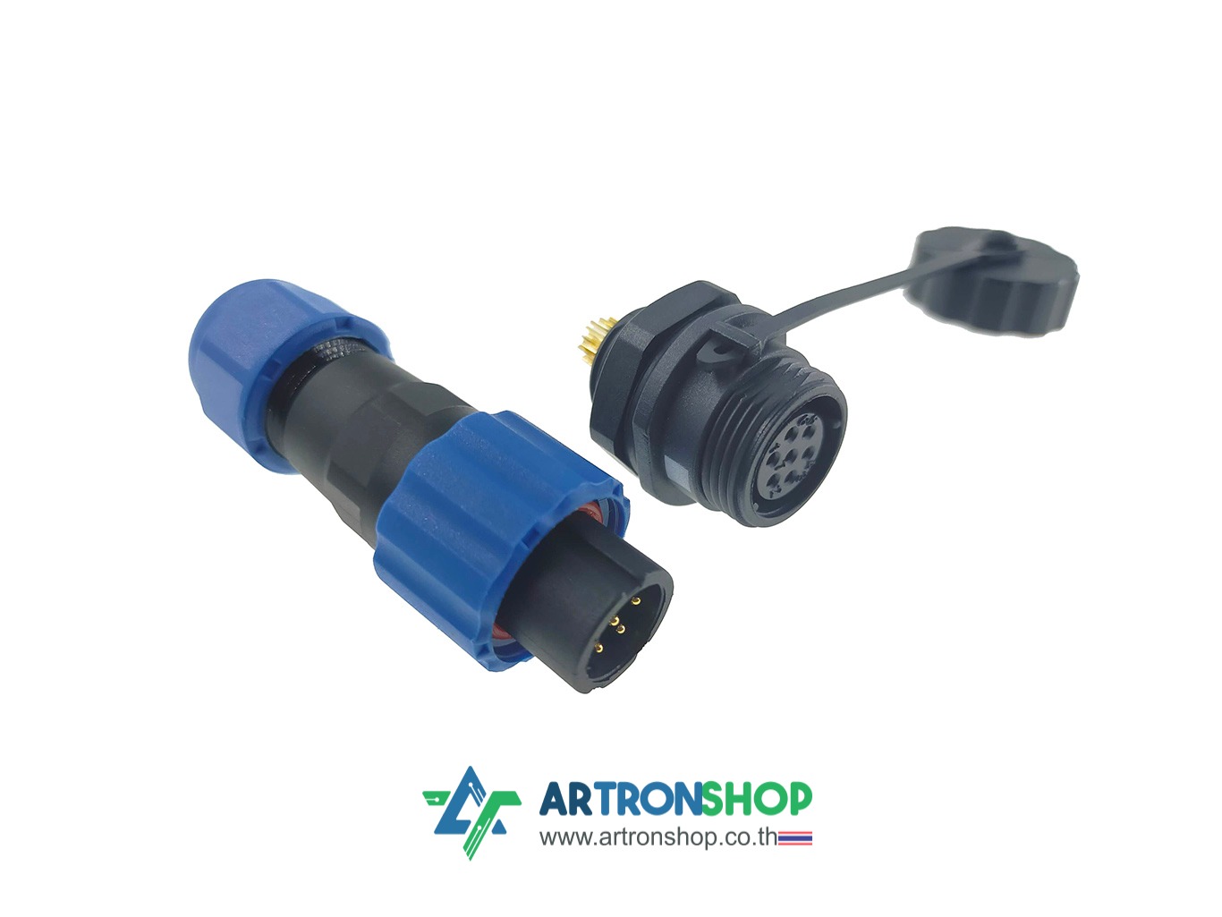SP13 7-Pin IP68 cable connector คอนเนคเตอร์กันน้ำ 7 พิน