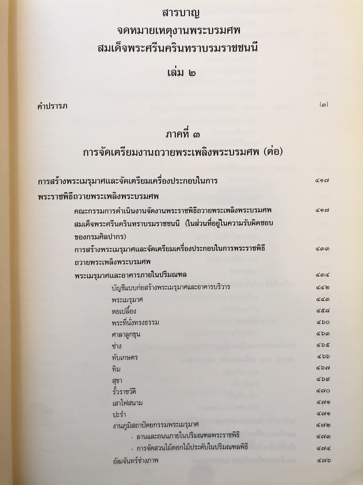 จดหมายเหตุงานพระบรมศพ สมเด็จพระศรีนครินทราบรมราชชนนี เล่ม ๑ - ๒