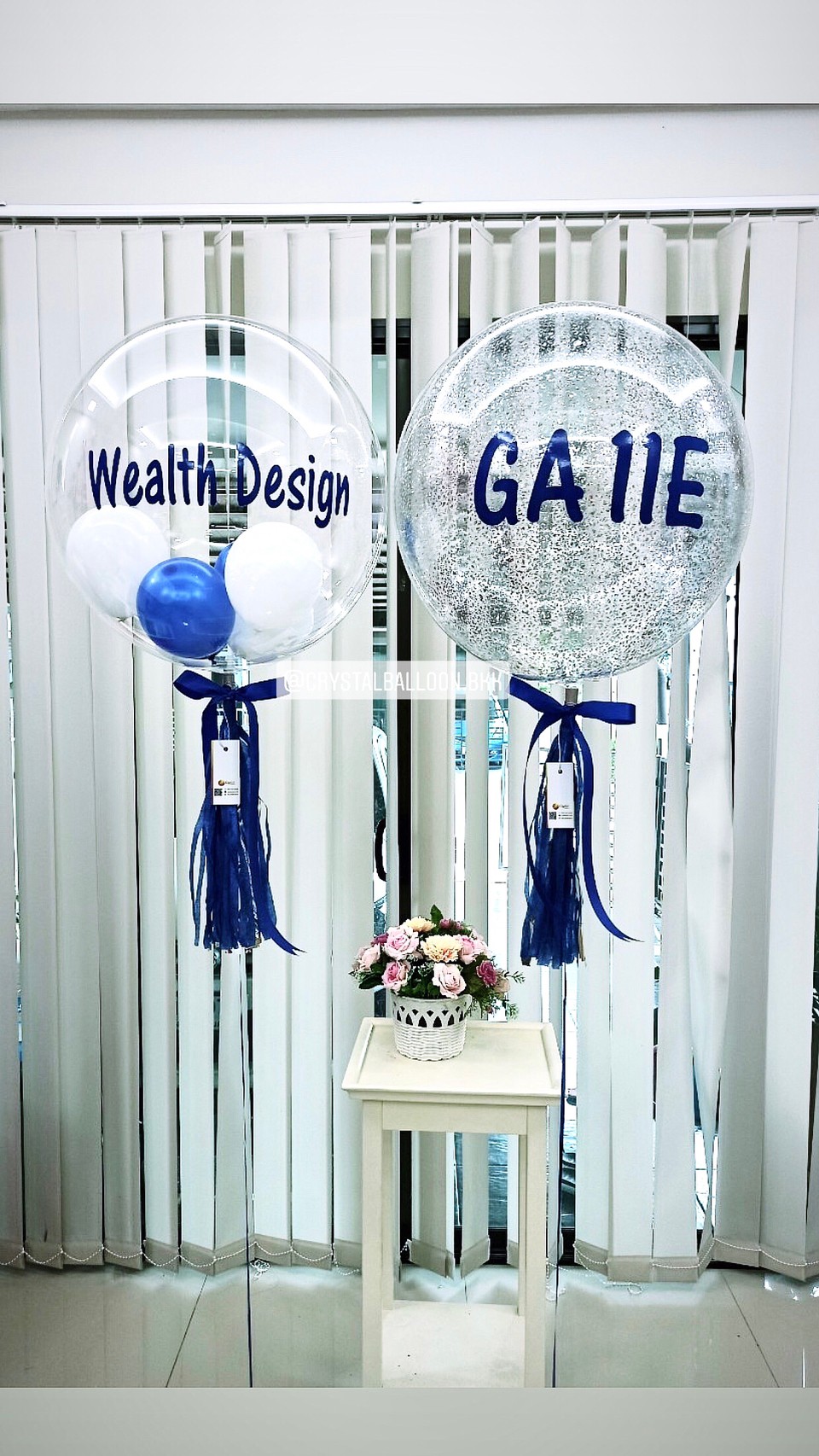 ลูกโป่ง แสดงความยินดี Bubble ขนาด 24" 2 ลูก พร้อมตกแต่ง สามารถเปลี่ยนสีลูกโป่ง/เปลี่ยนข้อความ/เปลี่ยนขนาดได้
