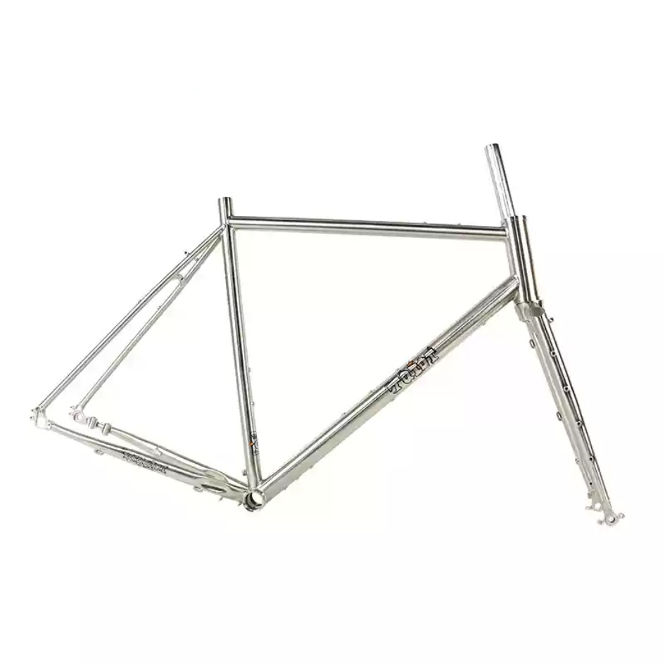 TQIQT TG006 Off-Road Road Bike Frameset | Chromoly Steel Frame with Disc Brake for 700C & 27.5” Wheels
