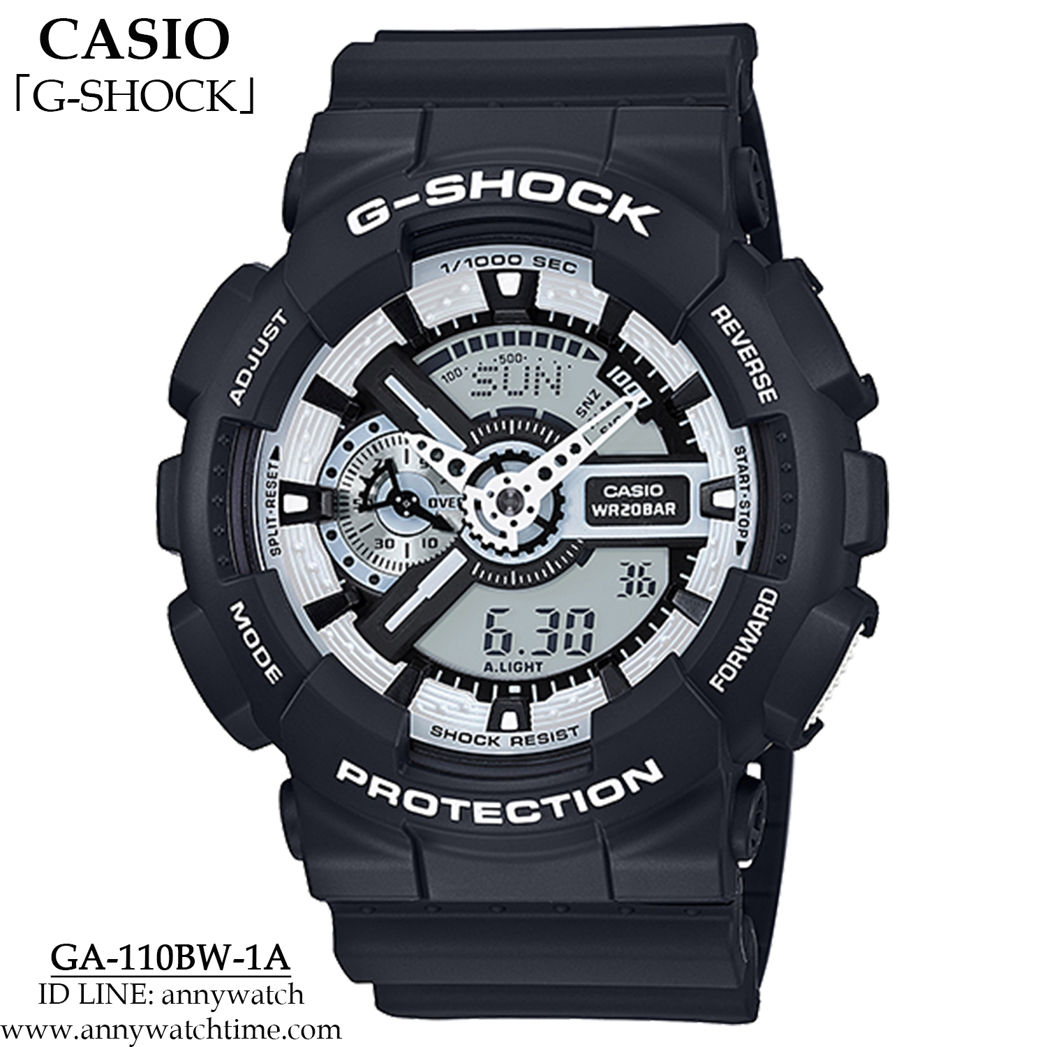 G-SHOCK GA-110BW-1A