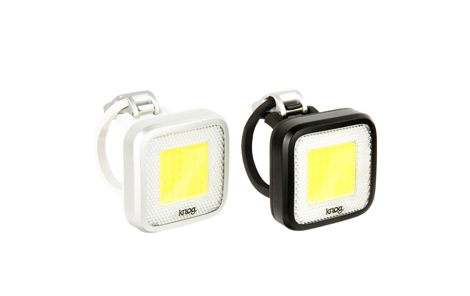 KNOG ไฟหน้าไบเดอร์ม๊อบมิสเตอร์ชิพ BLINDER MOB MR CHIPS, หลอดเหลี่ยม, ขอบดำ/เลนซ์ขาว,ขอบเงิน/เลนซ์ขาว