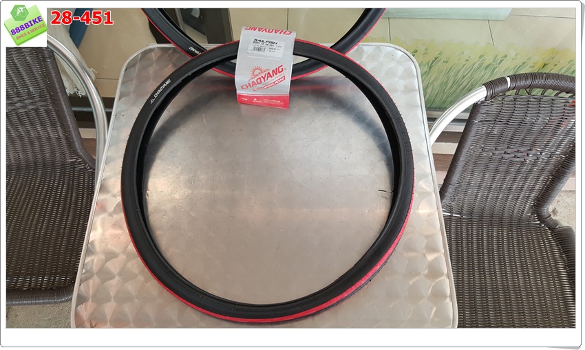 ยางนอกจักรยาน CHAOYANG "Sailfish" 20x1 1/8 28-451, (Hippo) H-5169 ,ขอบลวด ,W305035