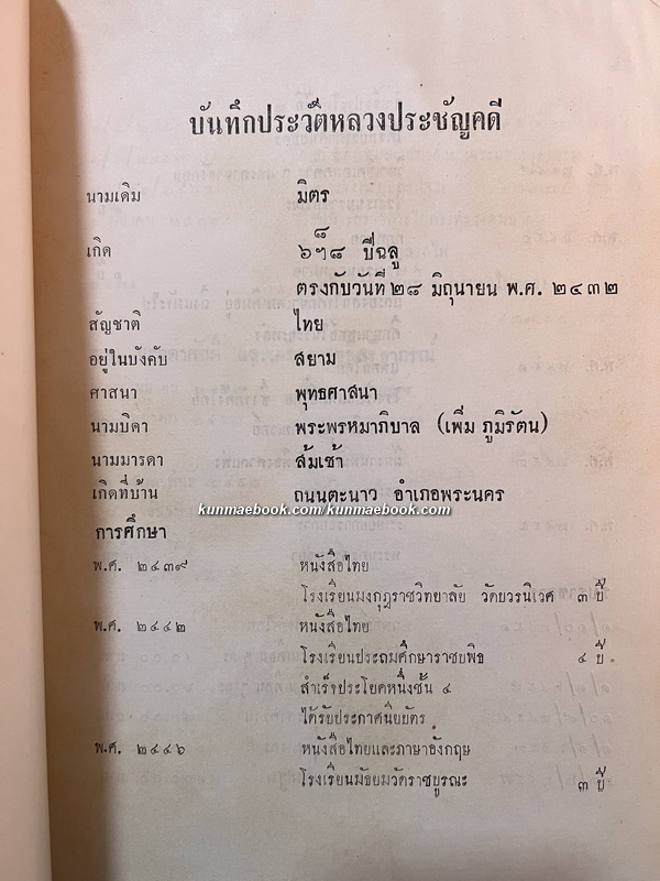 อนุสรณ์ในงานพระราชทานเพลิงศพ หลวงประชัญคดี ( มิตร ภูมิรัตน )