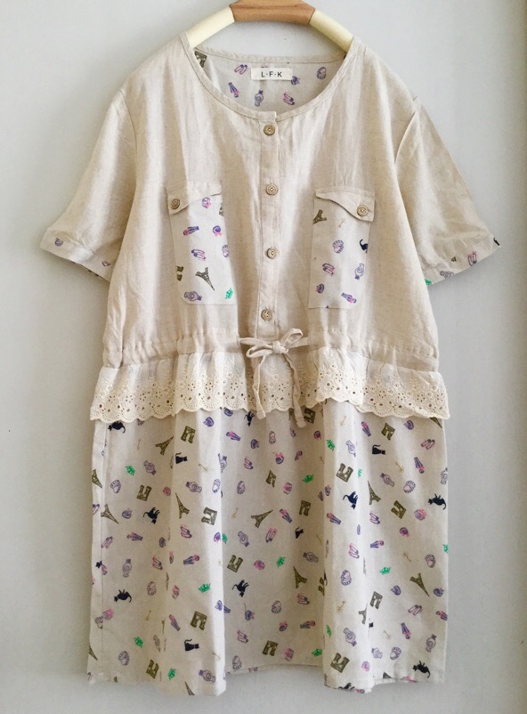 เสื้อผ้าฝ้ายแต่งลูกไม้ L.F.K